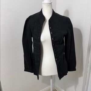 Black Women's Military Style Jacket
